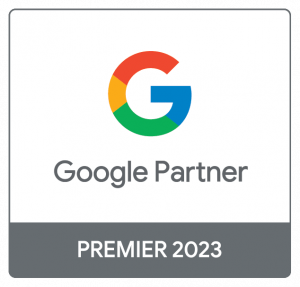 SEMSEA Suchmaschinenmarketing Salzburg Google Premier Partner 2023 Badge